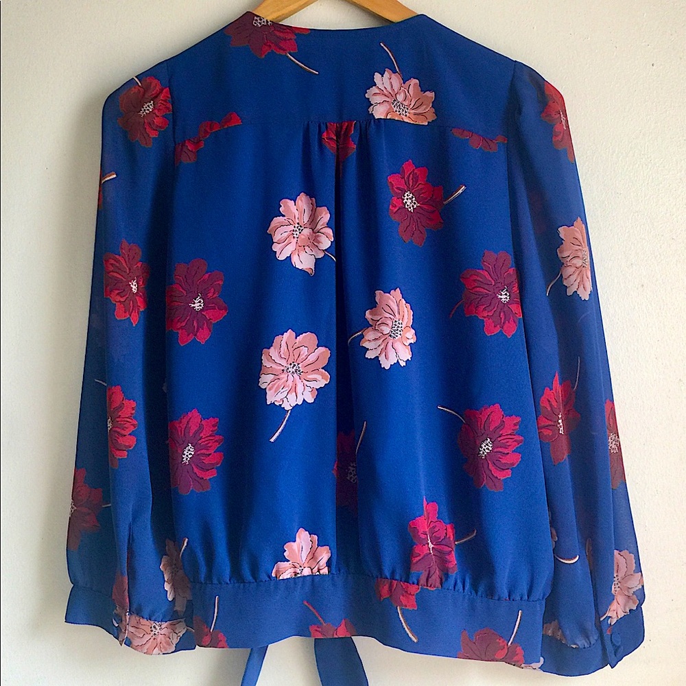 MADEWELL Effie Floral Woven Wrap Top - Picture 5 of 8